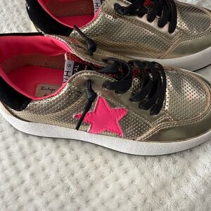 Vintage Havana Gold and Pink Star Sneakers